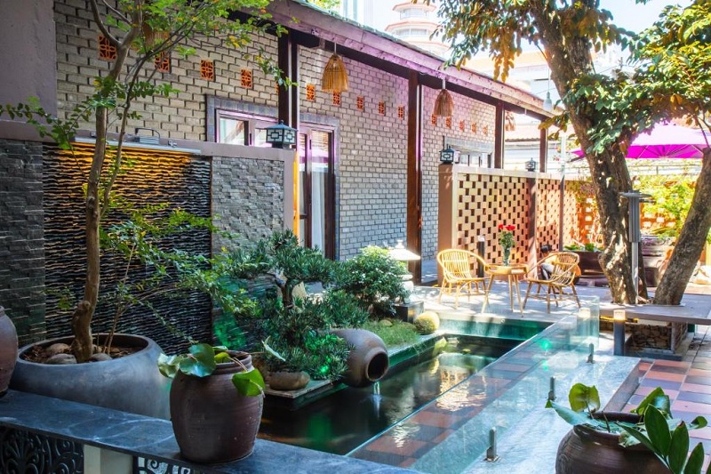 Không gian tại Nana Homestay Huế.